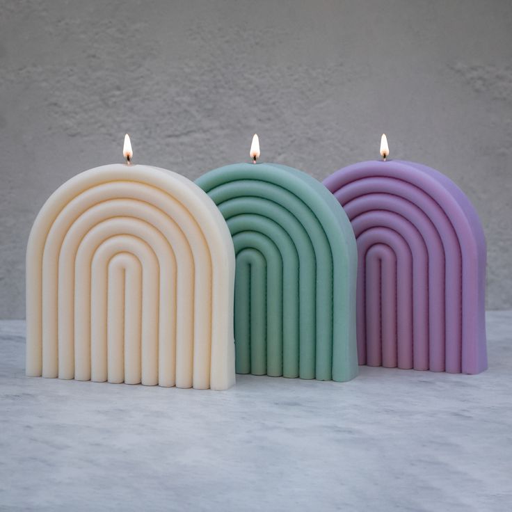 🕯️✨ Glow & Bliss Candle Collection 🌈💖🌸 Pack of 3 ✨(Scented)
