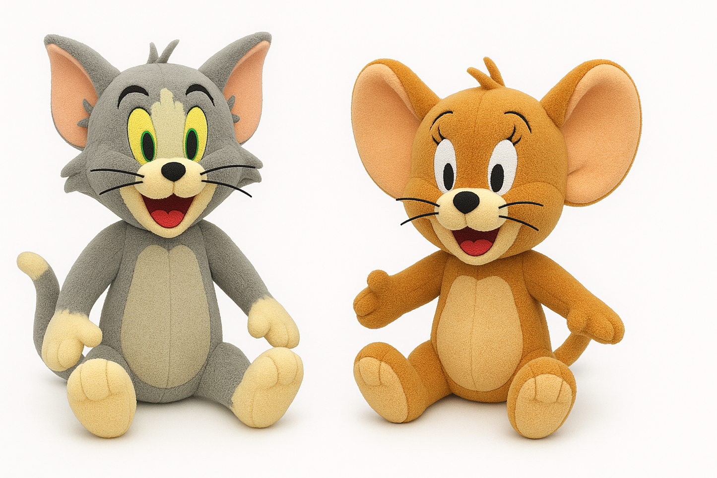 "Cuddle Up with the Classic Duo – Tom & Jerry Plush Toys Now Available!"