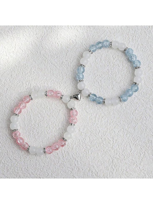 💫 Cotton Candy Vibes Beaded Duo💙💖