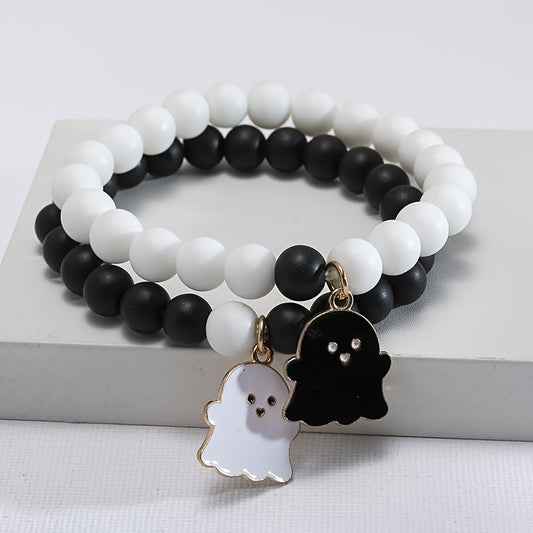👻 Ghostly Vibes Beaded Bracelet