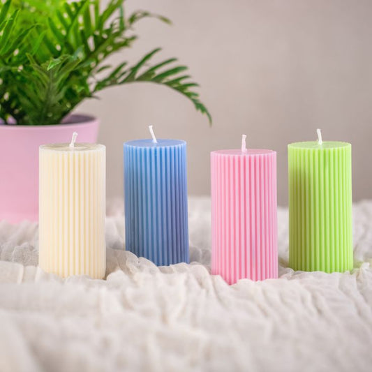 🌈🕯️ ColorPop Pillar Candles ✨💖🔥( Any 1 )