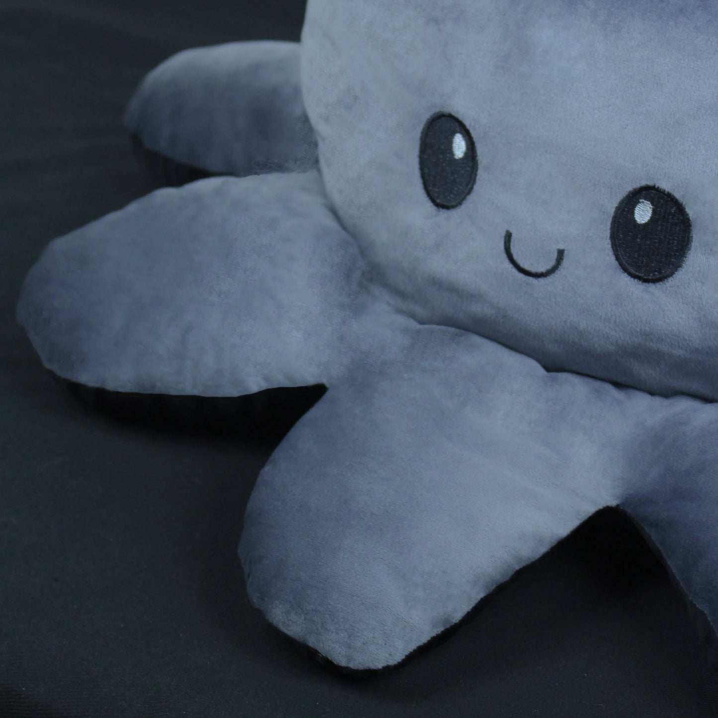 GIANT Reversible Octopus | Black-Grey | 80cm