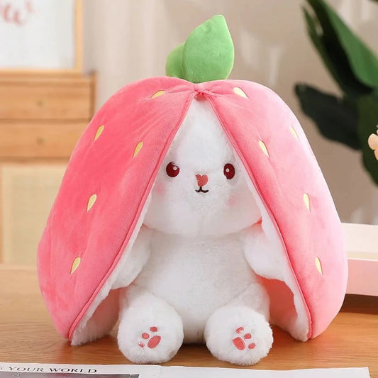 Strawberry Bunny | Pink &amp; Orange | Scented|25cm,35cm &amp; 45c
