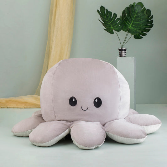 GIANT Reversible Octopus | White-Grey | 80cm